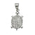 Micro Pave CZ Turtle Pendant
