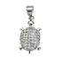 Micro Pave CZ Turtle Pendant