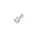 5mm Princess Cut Birthstone Pendants
