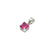 5mm Princess Cut Birthstone Pendants