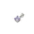 5mm Princess Cut Birthstone Pendants