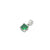 5mm Princess Cut Birthstone Pendants