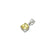 5mm Princess Cut Birthstone Pendants