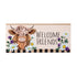 Highland Cow Welcome Friends Sassafras Switch Mat
