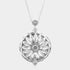 SUNFLOWER MAGNIFYING GLASS PENDANT LONG NECKLACE